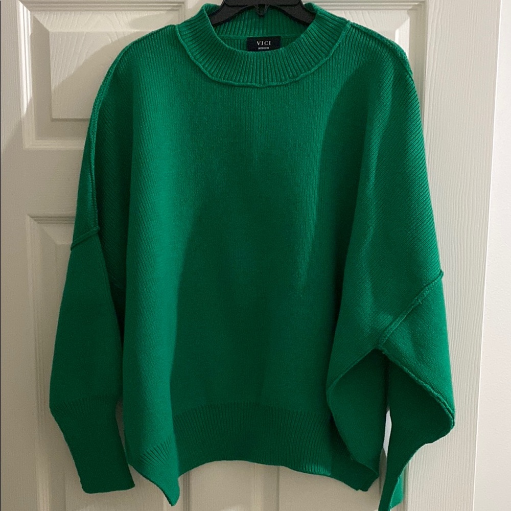 Vici Green Women's Sweater